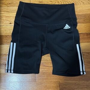 Adidas Black Shorts with White Accents size M